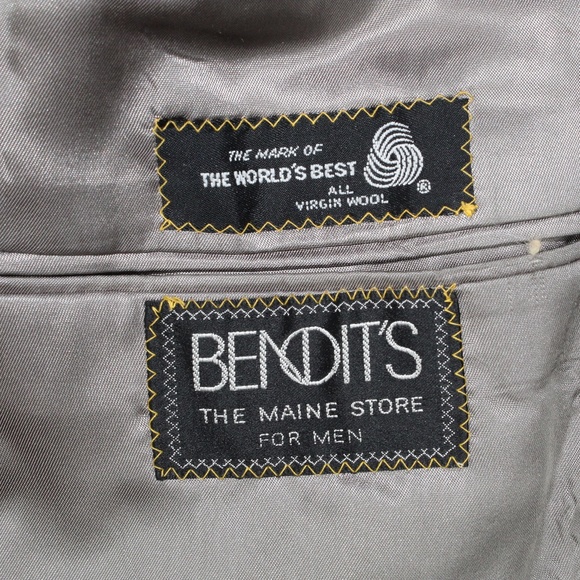 *Polo by Ralph Lauren Gray Virgin Wool 2-Button Jacket Sport Coat Size - Picture 5 of 9